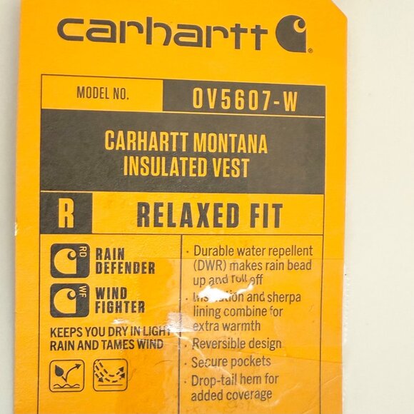 NWT Carhartt Women Montana Tan Relaxed Fit Insulated Reversible Vest 3X 24W/26W - Picture 9 of 12